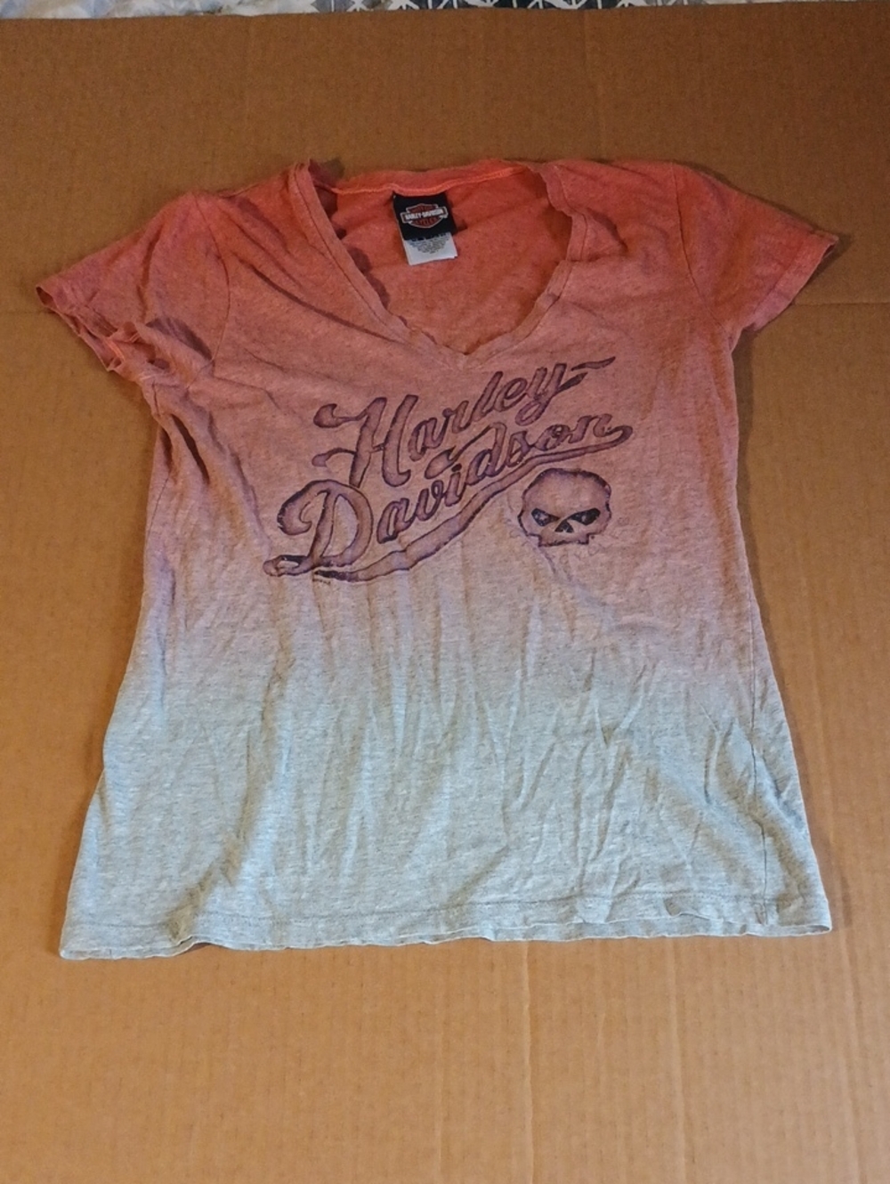 Harley Davidson V-Neck T-Shirt Women's S